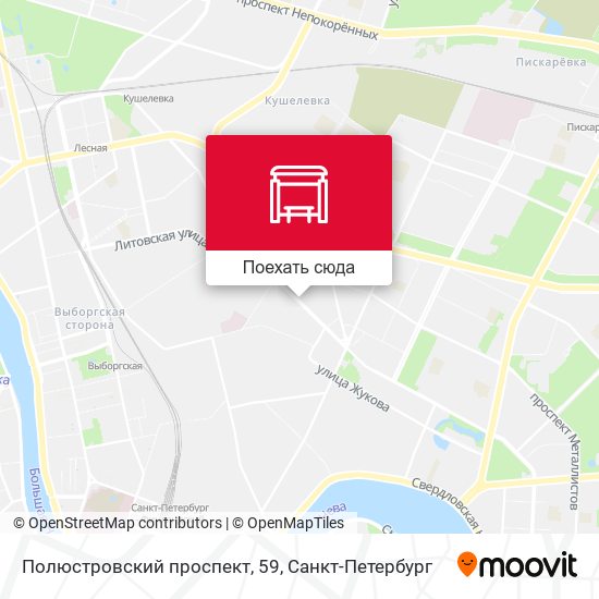Карта Полюстровский проспект, 59