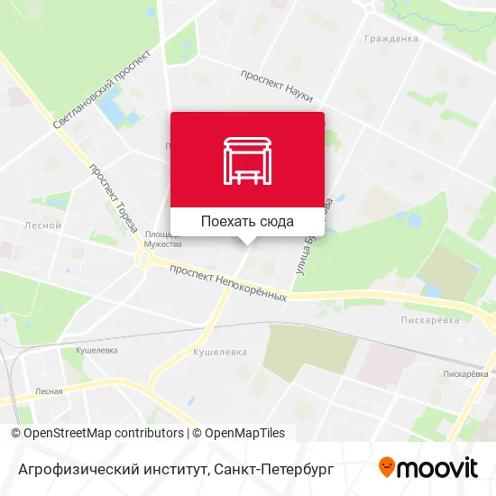 Карта Агрофизический институт