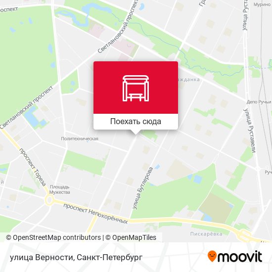 Карта улица Верности
