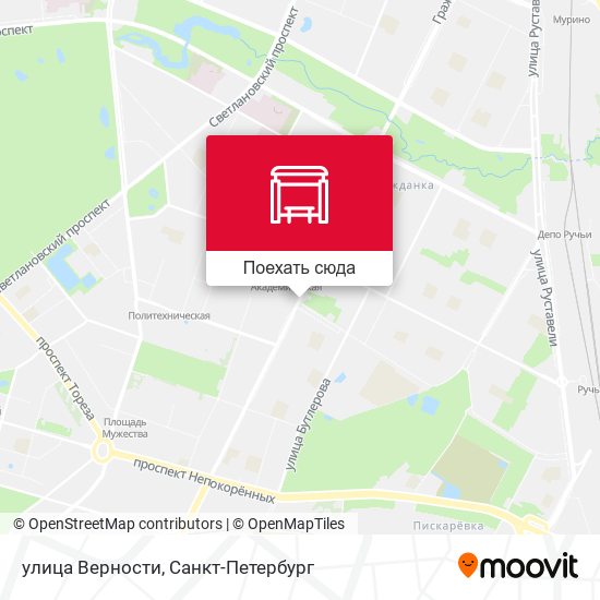 Карта улица Верности