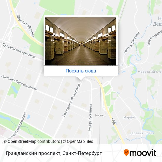 Карта Граждaнский проспект