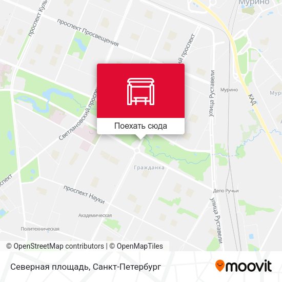 Карта Северная площадь