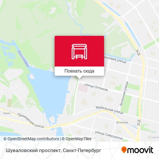 Карта Шуваловский проспект