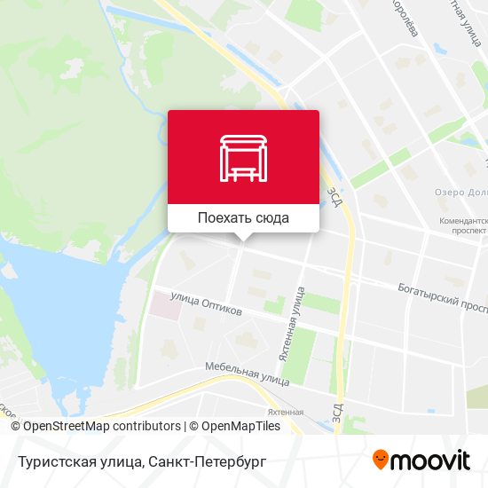 Карта Туристская улица