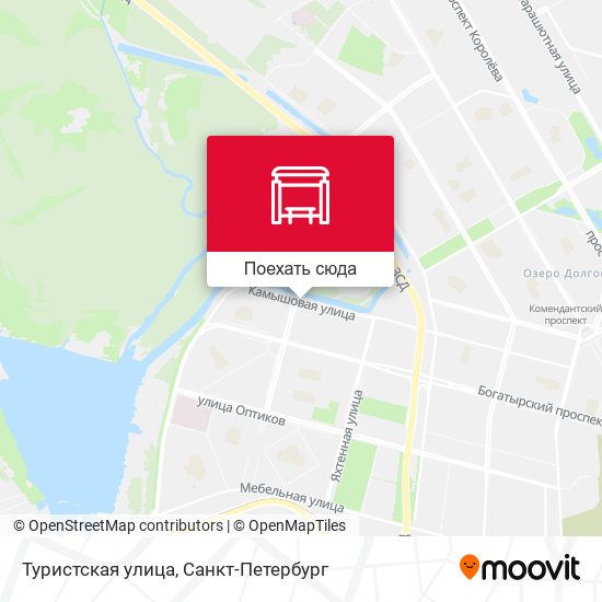 Карта Туристская улица