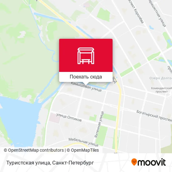 Карта Туристская улица