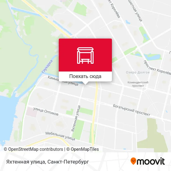 Карта Яхтенная улица