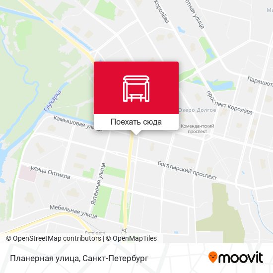 Карта Планерная улица