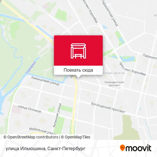 Карта улица Ильюшина