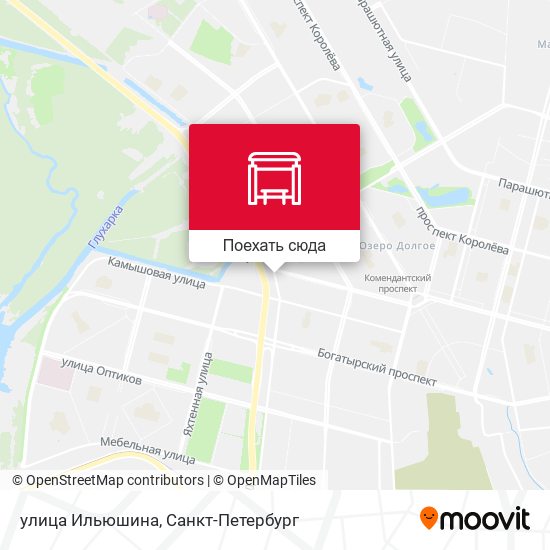 Карта улица Ильюшина