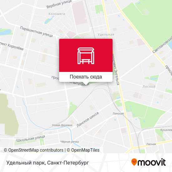 Карта Удельный парк