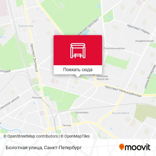 Карта Болотная улица