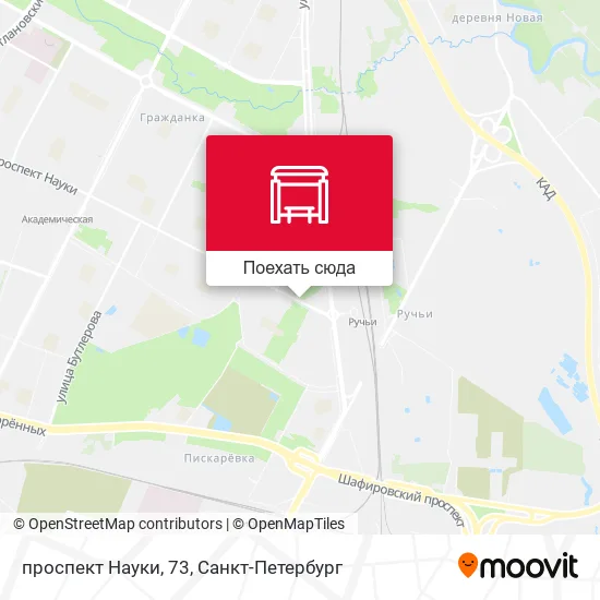 Карта проспект Науки, 73