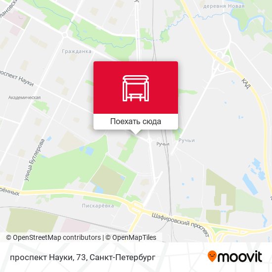 Карта проспект Науки, 73