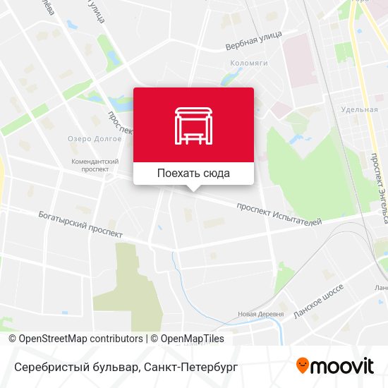Карта Серебристый бульвар