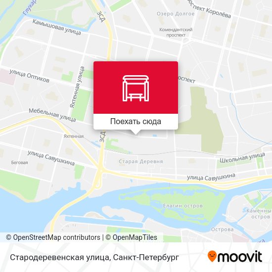 Карта Стародеревенская улица
