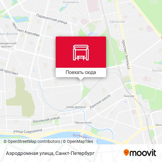 Карта Аэродромная улица