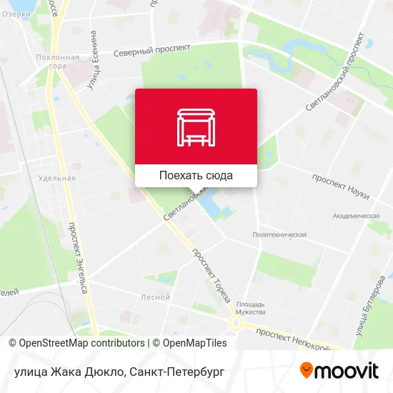 Карта улица Жака Дюкло