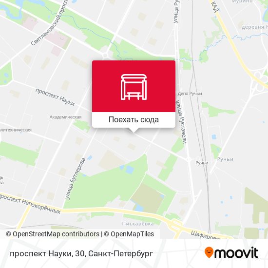 Карта проспект Науки, 30