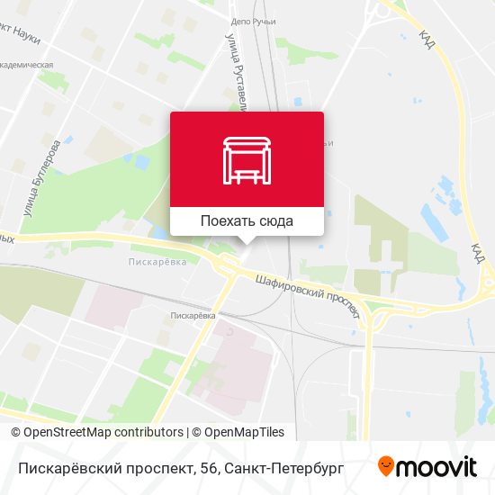 Карта Пискарёвский проспект, 56