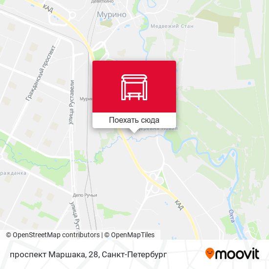 Карта проспект Маршака, 28