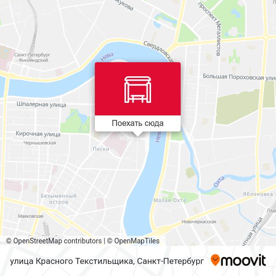 Карта улица Красного Текстильщика
