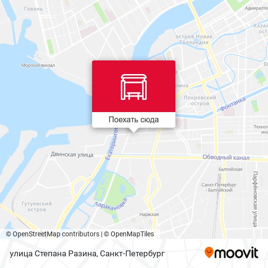 Карта улица Степана Разина
