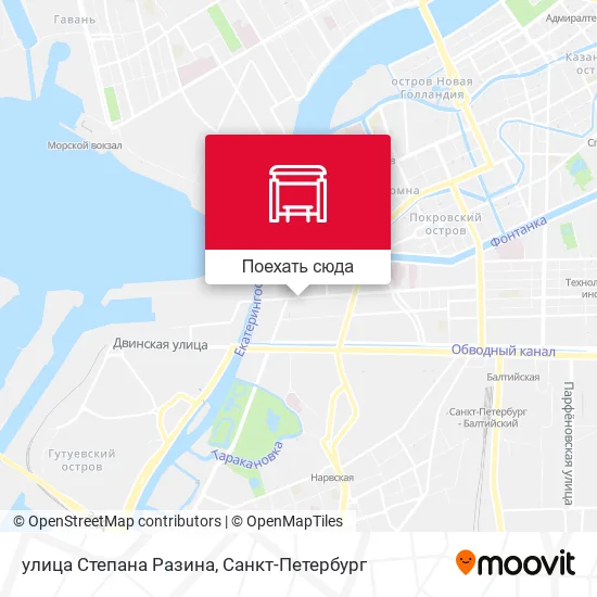 Карта улица Степана Разина