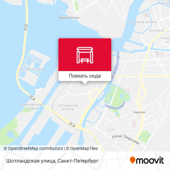 Карта Шотландская улица