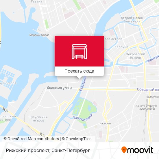 Карта Рижский проспект