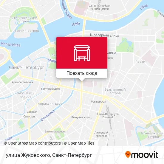 Карта улица Жуковского