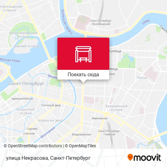 Карта улица Некрасова