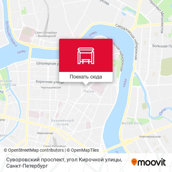 Карта Суворовский проспект, угол Кирочной улицы