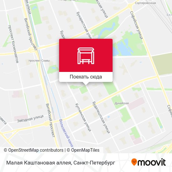 Карта Малая Каштановая аллея