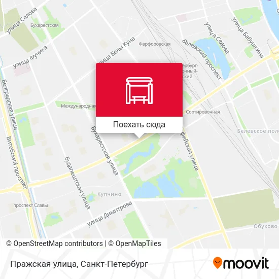 Карта Пражская улица