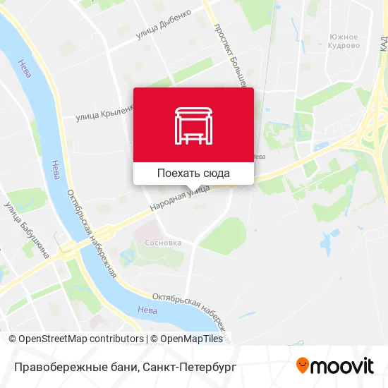 Карта Правобережные бани