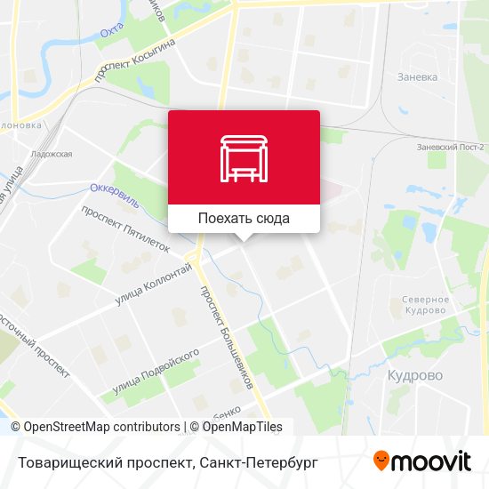 Карта Товарищеский проспект