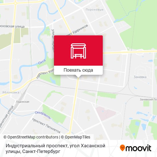 Карта Индустриальный проспект, угол Хасанской улицы