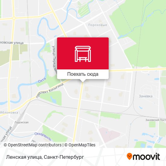 Карта Ленская улица