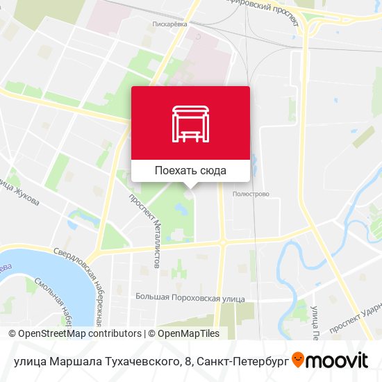 Карта улица Маршала Tухачевского, 8