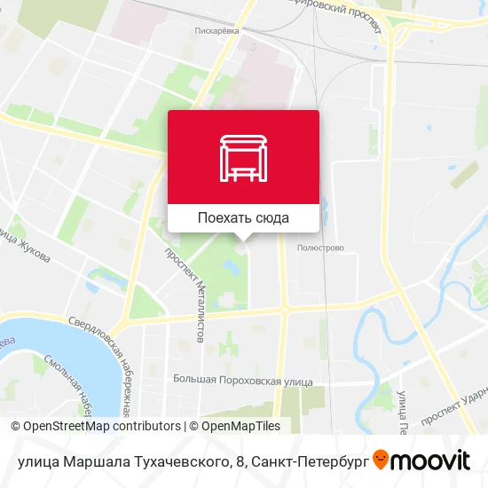Карта улица Маршала Tухачевского, 8