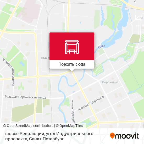 Карта шоссе Революции, угол Индустриального проспекта