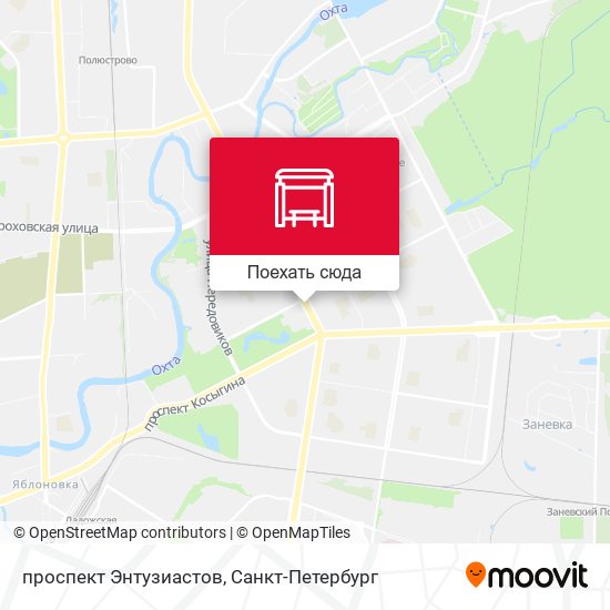 Карта проспект Энтузиастов