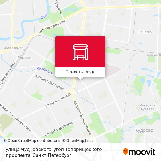 Карта улица Чудновского, угол Товарищеского проспекта
