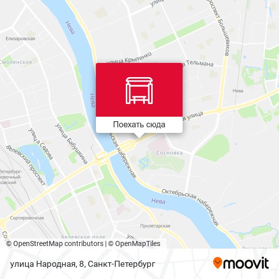 Карта улица Народная, 8