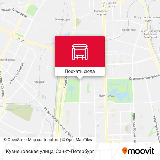 Карта Кузнецовская улица