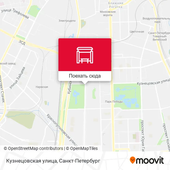 Карта Кузнецовская улица
