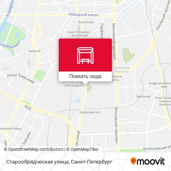 Карта Старообрядческая улица