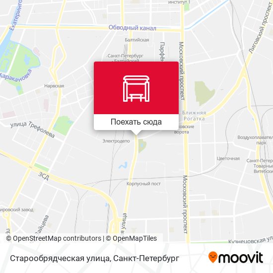Карта Старообрядческая улица