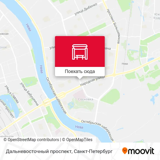 Карта Дальневосточный проспект